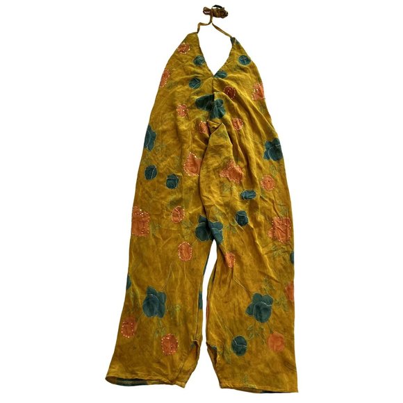Sun Child Jumpsuit in Yellow Floral